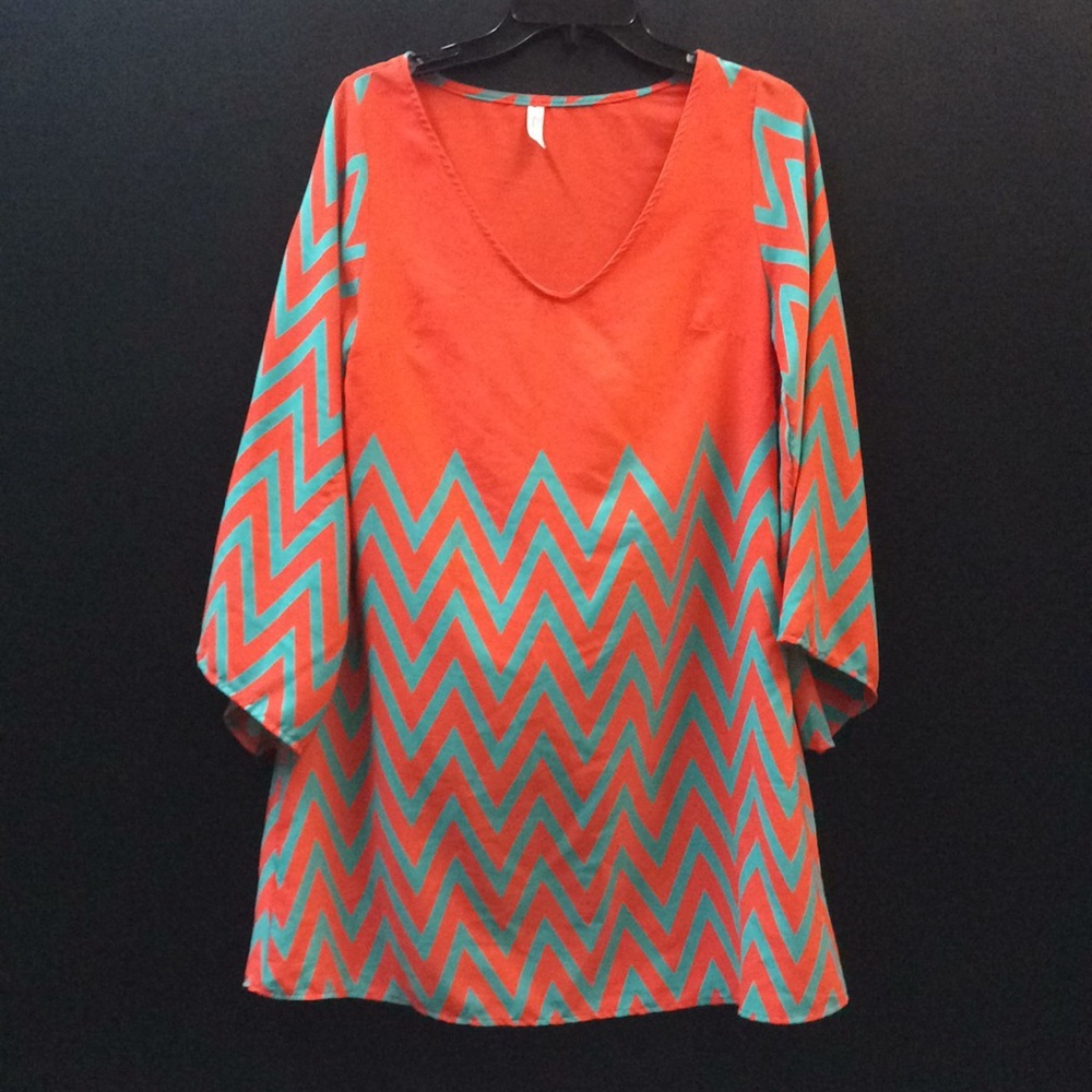 Medium Auditions Flared Sleeves Mini Dress.